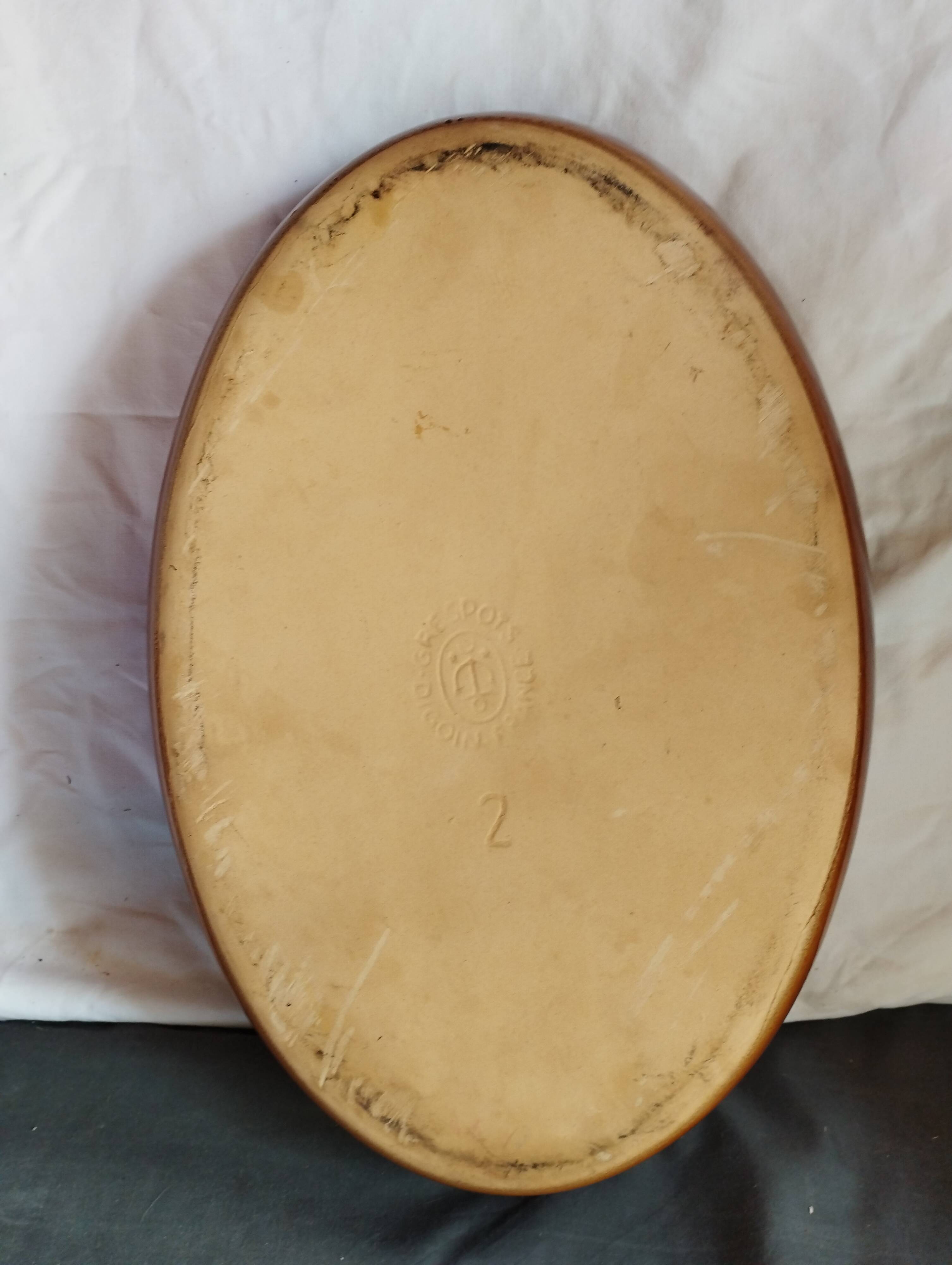 large stoneware oven dish from Digoin