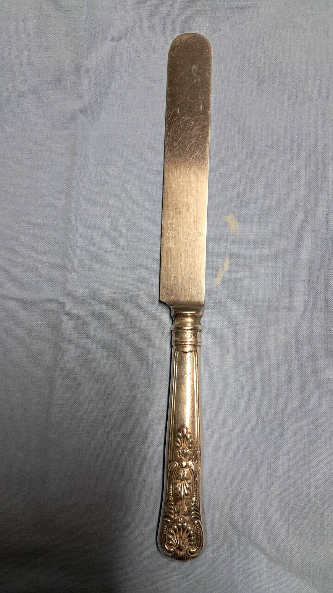 Vintage U.S. Navy Table Knife – Kings Pattern Design – International Silver