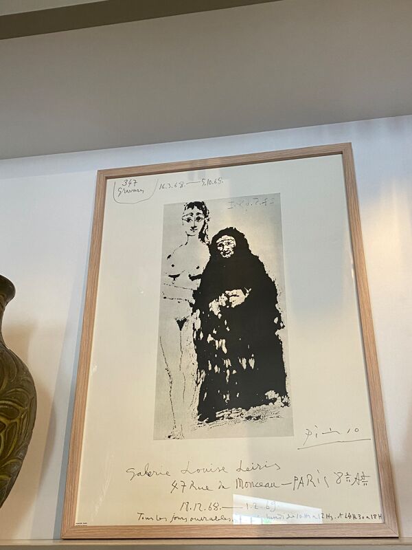 Affiche imprimée Picasso Galerie Louise Leiris