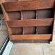 Old vintage wooden letter rack