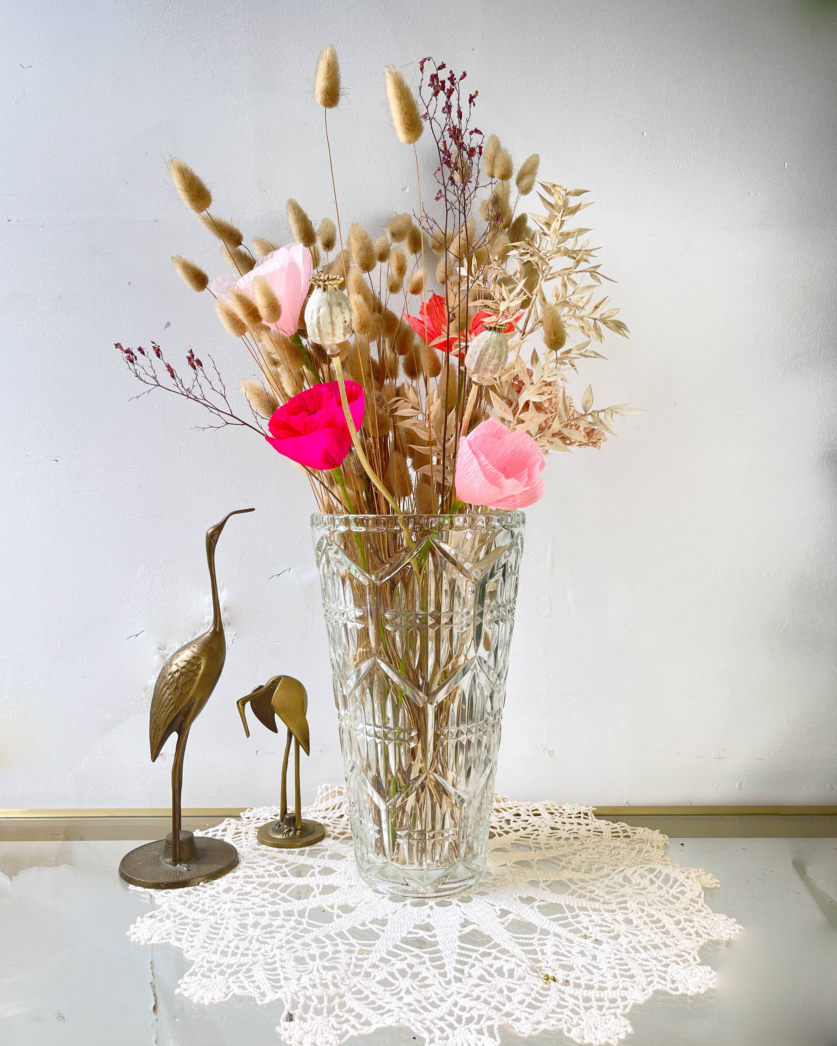 Vintage Art Deco style glass vase