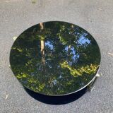 Strind Scandinavian coffee table in black glass by Ehlen Johansson for Ikea