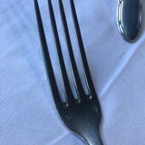 Paire de couvert de service en métal argenté 84g