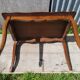 Former table low style Louis XV marquetry wood feet curved vintage