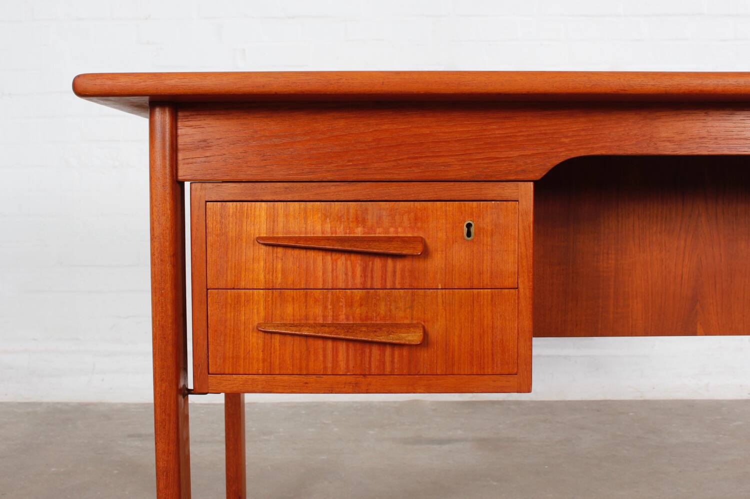 Vintage Teak Schreibtisch Desk Mid Century Danish Design 60er