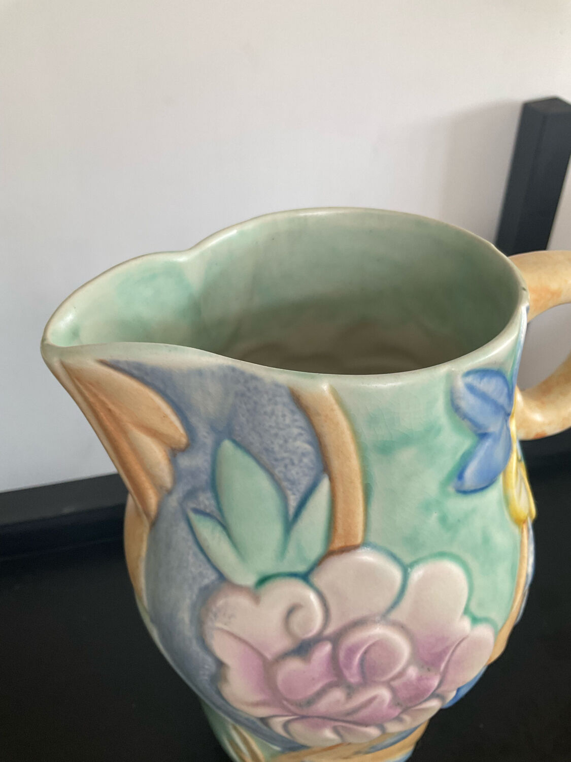 Vintage Beswick England pitcher in glazed ceramic