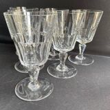 6 Baccarat Missouri red wine glasses - 20th century