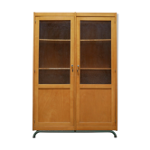 Armoire bibliothèque d'école vintage