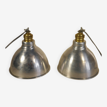 Pair of 60s “bell” pendant lights