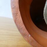 Ceramic lamp signed M Drillon, Saint Amand en Puisaye