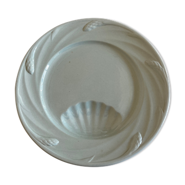 Set de 6 assiettes céladon de Sarreguemines 1950