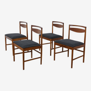 4 Chaises de salle à manger en teck du milieu du siècle modèle 9513 par Tom Robertson pour McIntosh, années 1970