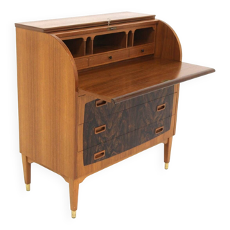 Secrétaire scandinave en palissandre, Bröderna Gustafssons, Suède, 1950