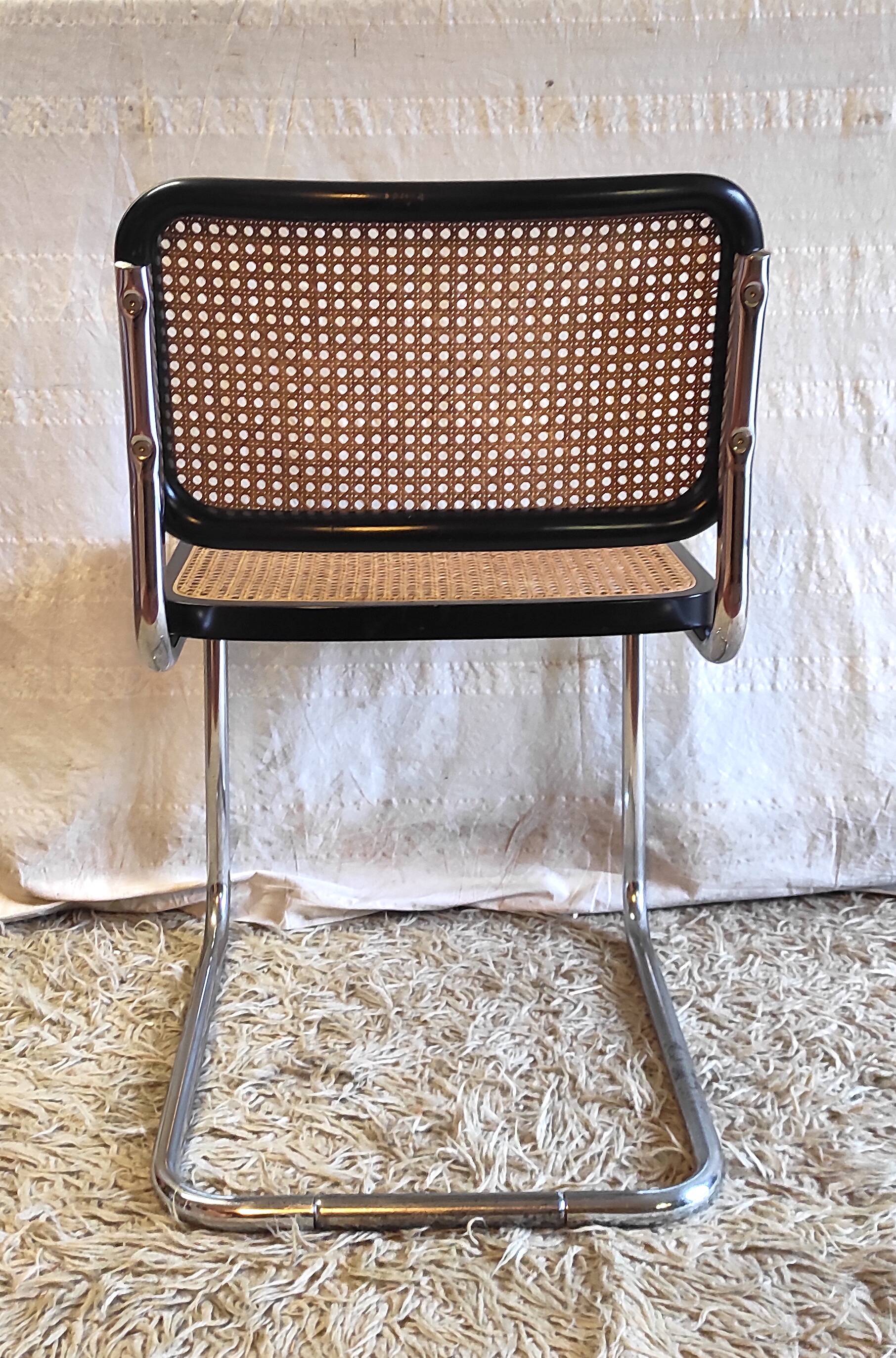 Chaise type cesca B32 (Italy) - années 80