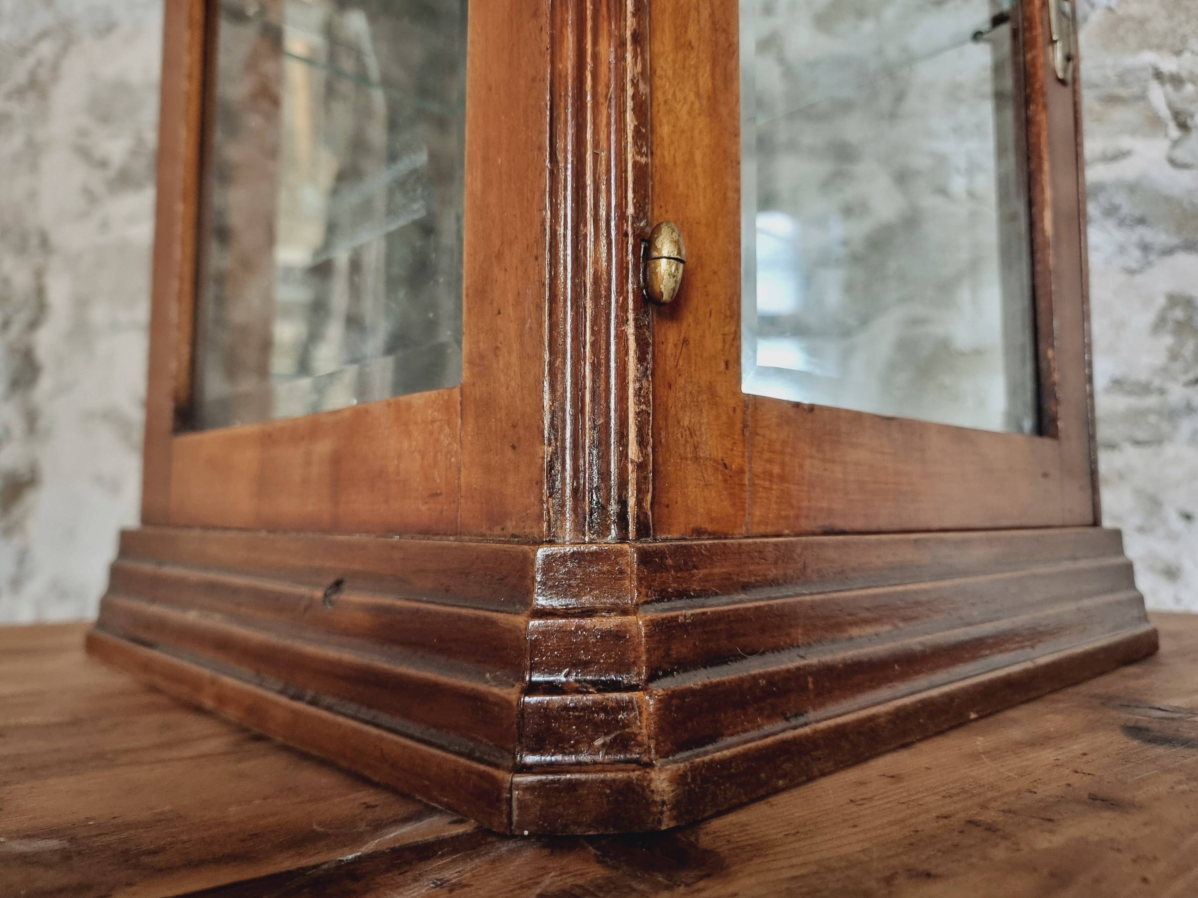 Antique Art Deco wall display case – France, circa 1920