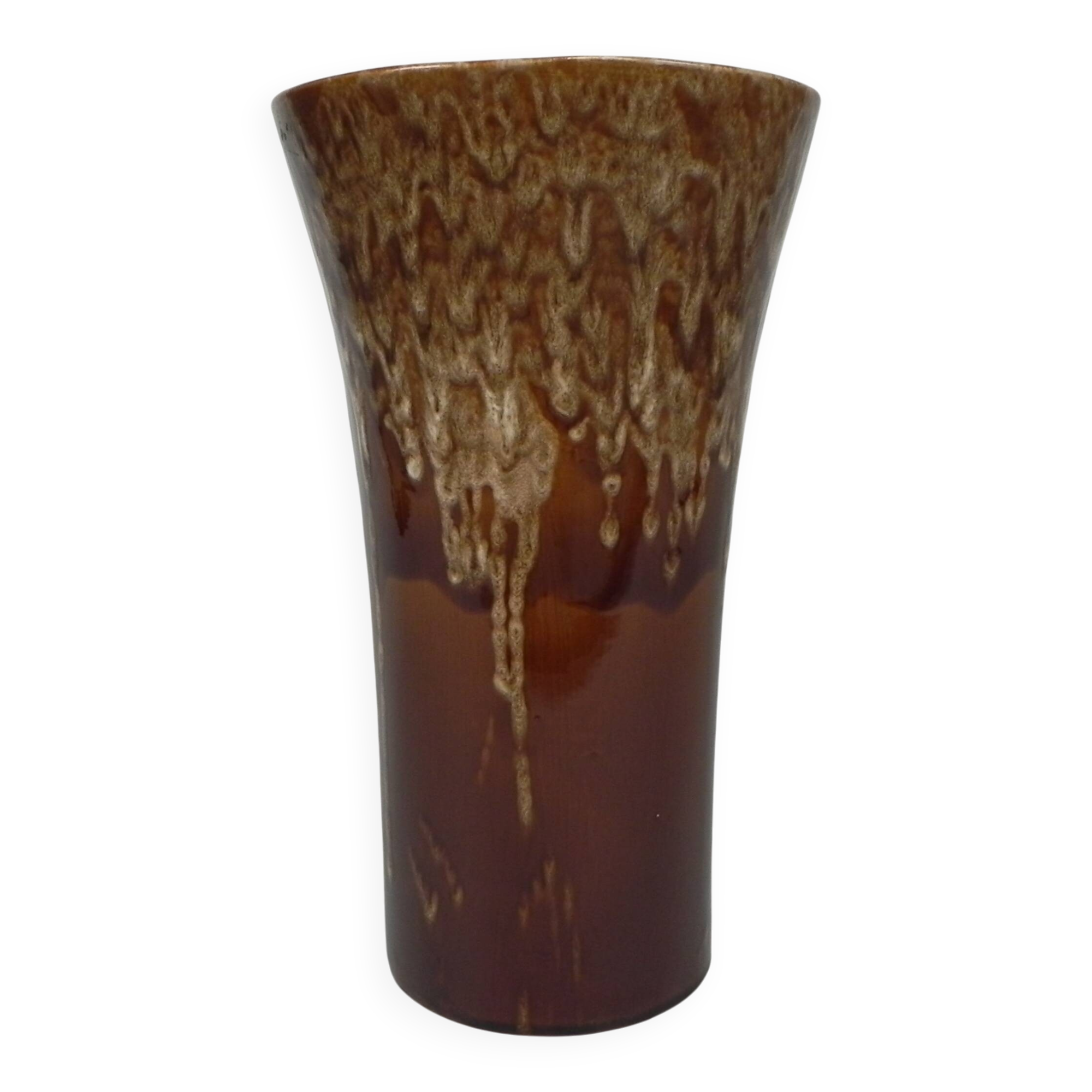 Vintage German vase with lava effect, 37 cm high, 1960s.