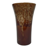 Vintage German vase with lava effect, 37 cm high, 1960s.