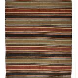 Turkish Anatolian Handmade Vintage Area Kilim Rug 336 cm x 173 cm