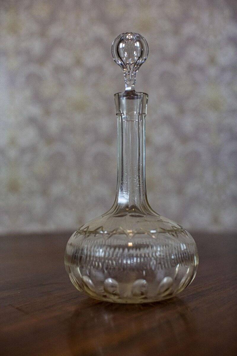 Carafe à liqueur en cristal, années 1930
