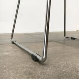 Postmodern vintage metal side chair by Rolf Rahmlow, 1980s