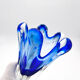 Sculptural vase - Josef Hospodka Chribska - Sommerso Blue - 1960
