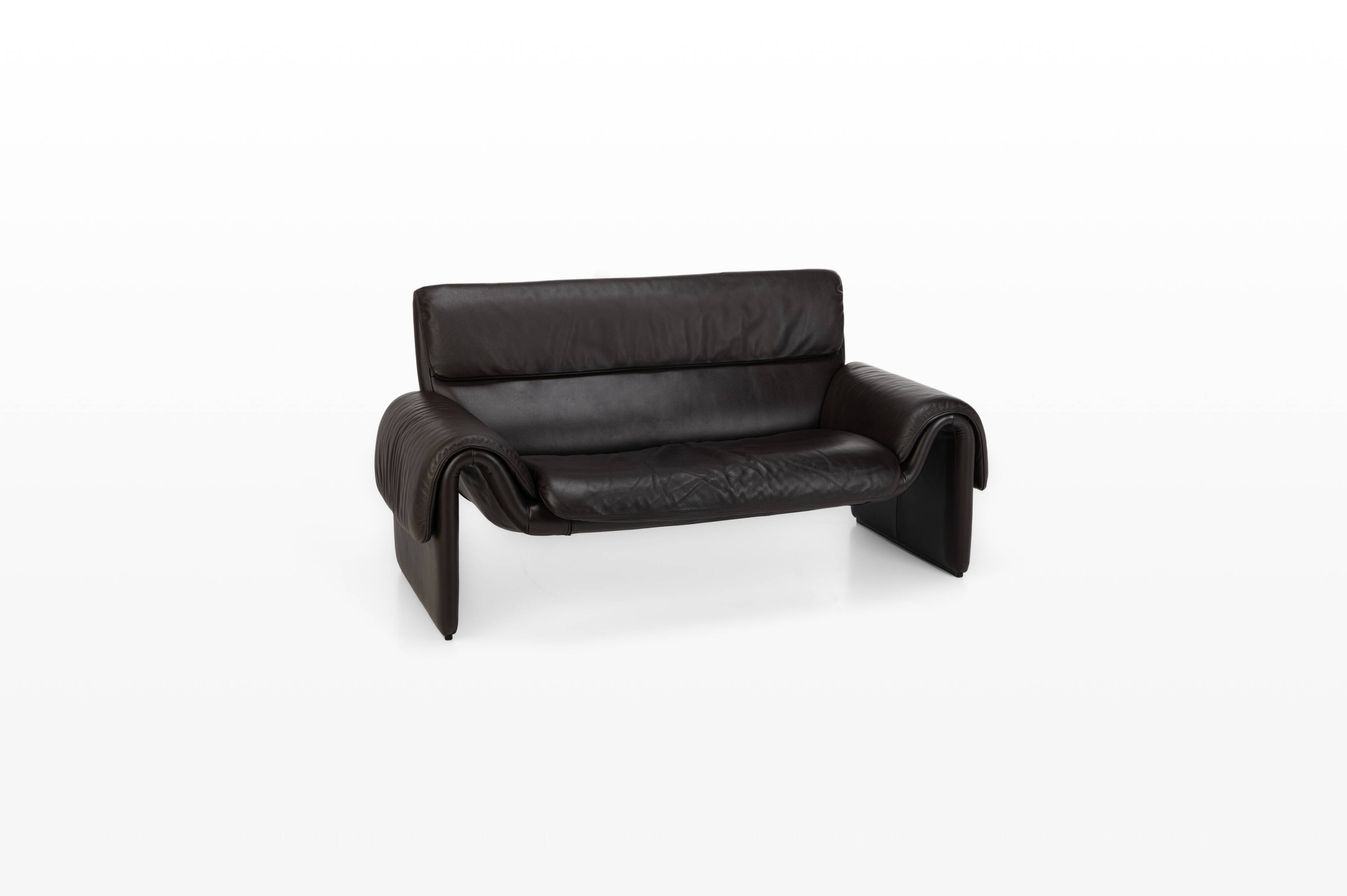 DS-2011 Sofa by De Sede, dark brown leather lounge