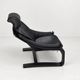 Kroken Armchair in Black Leather by Ake Fribytter for Roche Bobois