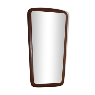 Scandinavian teak mirror 35x66cm, 1960
