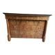 Commode 4 tiroirs style Empire en noyer blond, XIXème siècle