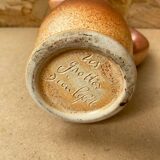 Ancien pichet les grottes dieulefit céramique beige vintage