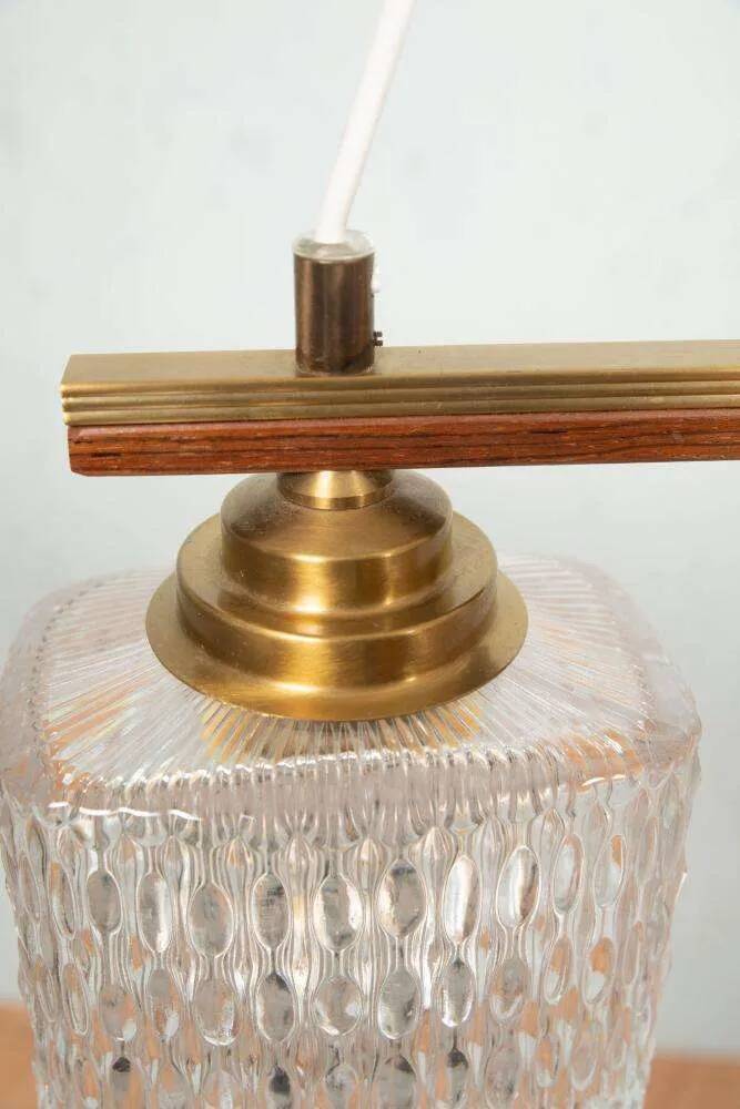 Vintage glass suspension for dining table