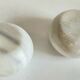 2 marble ball tealight holders from the 70s