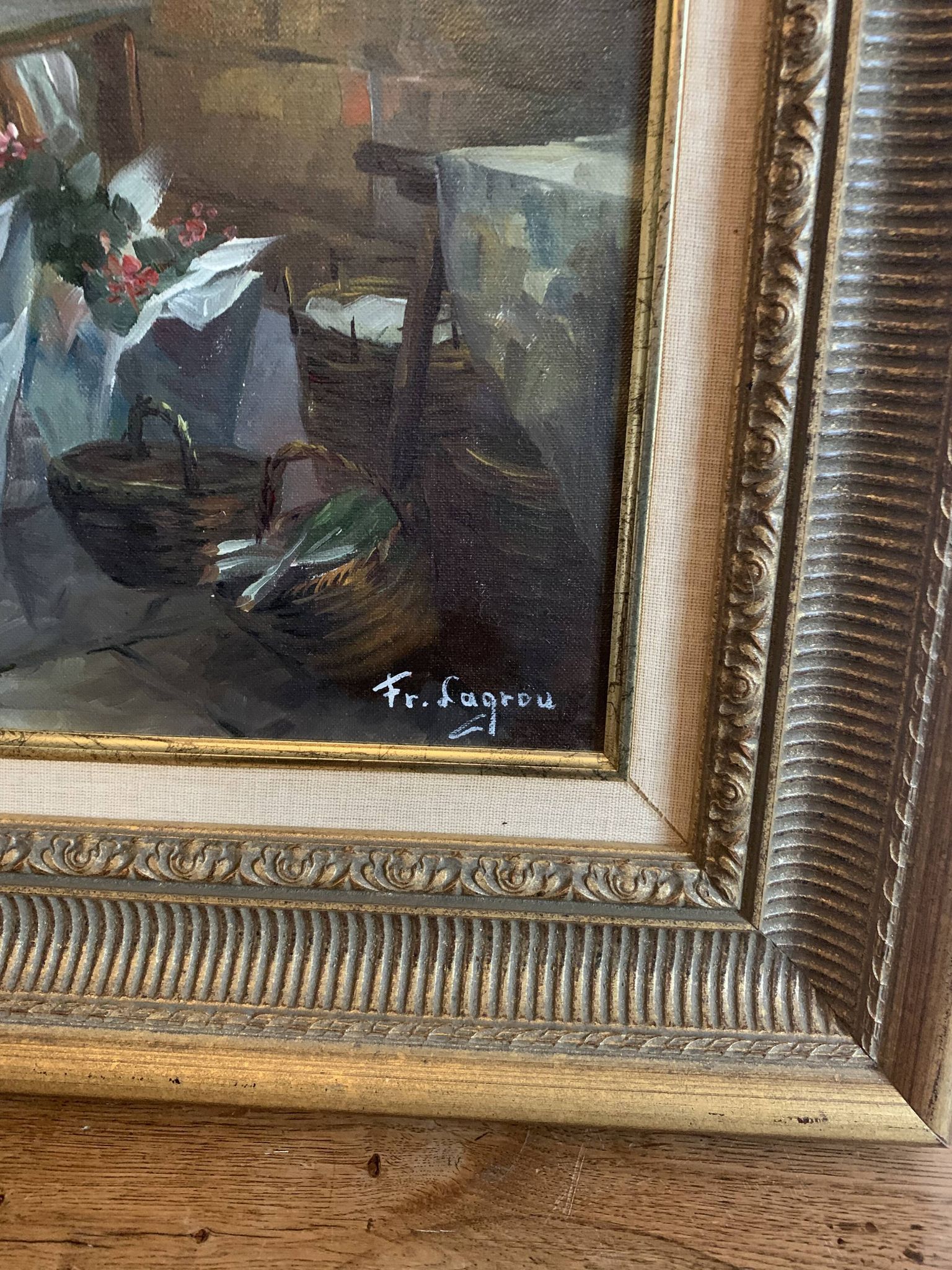 Tableau rive de la seine Paris Freddy Lagrou
