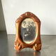 Art nouveau copper and metal photo frame