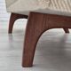 1970s, Danish 3 seater sofa, original condition, wool, teak wood.