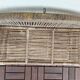 Vintage folding wicker furniture in its original condition