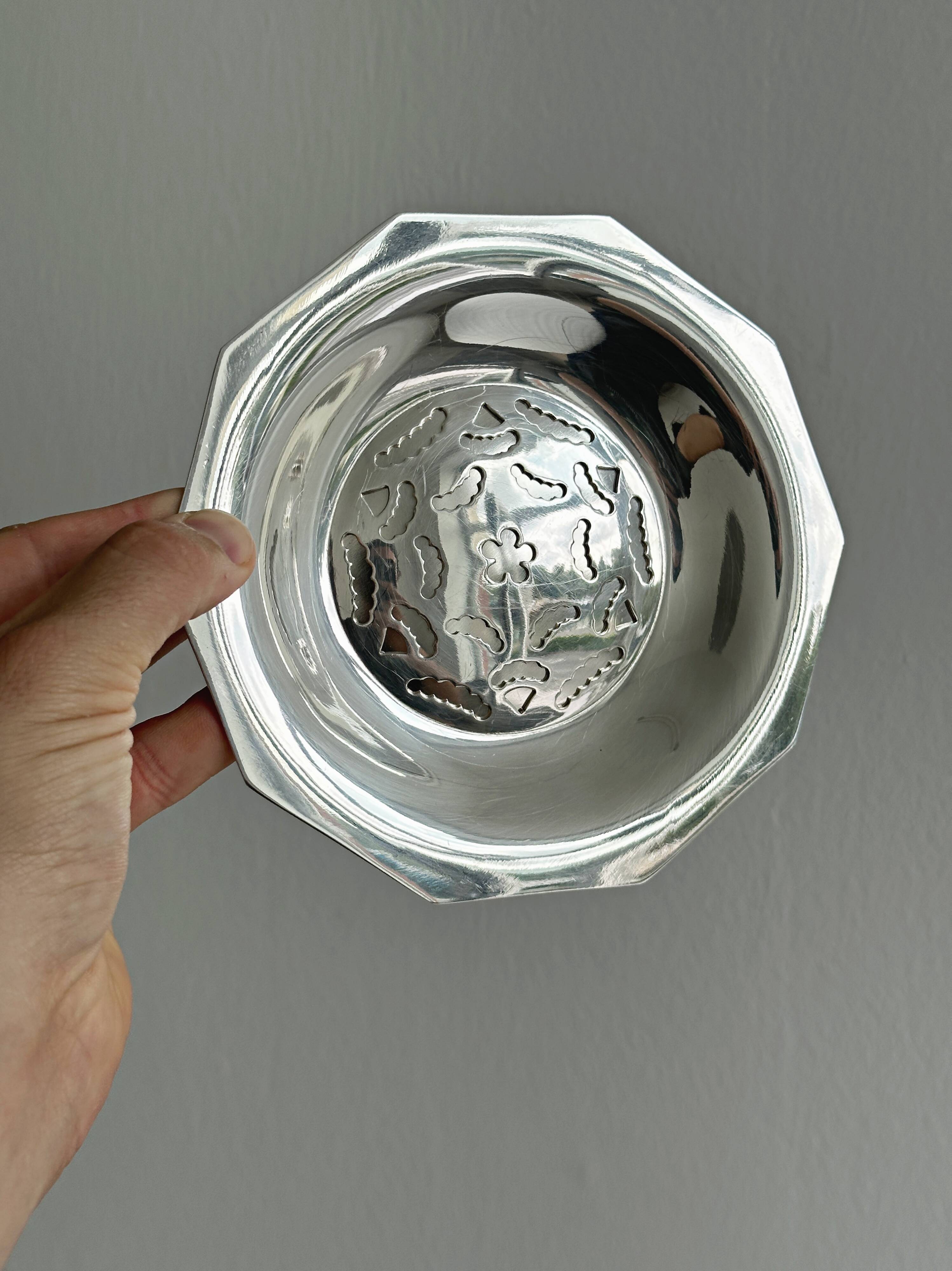 Vintage silver-plated shell butter dish