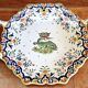 Ancien plat coupe à fruits  Desvres Rouen modèle Blois François 1er
