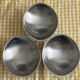 3 vintage Guy Degrenne stainless steel ice cream cups