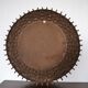 Vintage rattan sun mirror 1960s