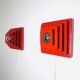 Multi-Layered Pyramid Wall Lamps In Red By Hustadt Leuchten, Germany 1970S