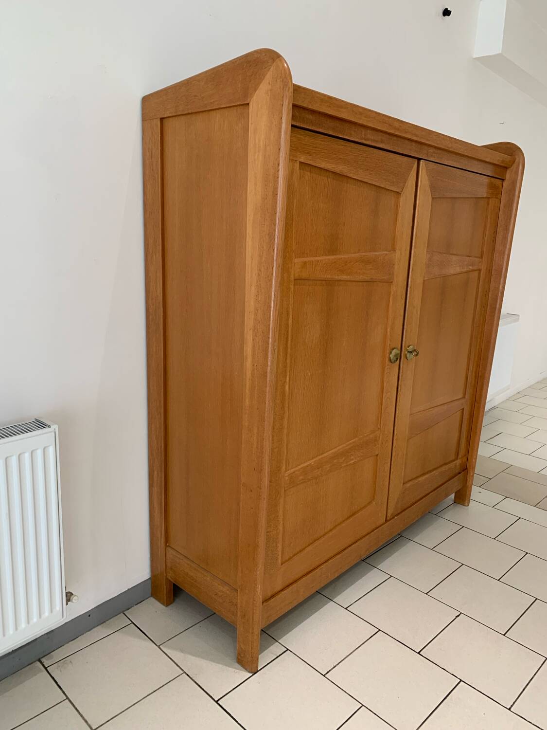 Vintage Modernist Oak Wardrobe Circa 1950