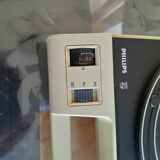 Old record player philips 190phono and vintage radio