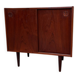 Cabinet danois vintage - portes coulissantes