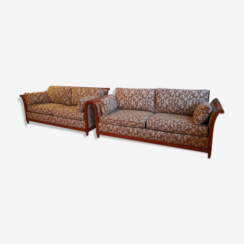 Pair of Roche Bobois sofas-3 seats