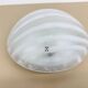 Peil & Putzler glass flush mount / wall lamp 'zebra', 1970s Germany