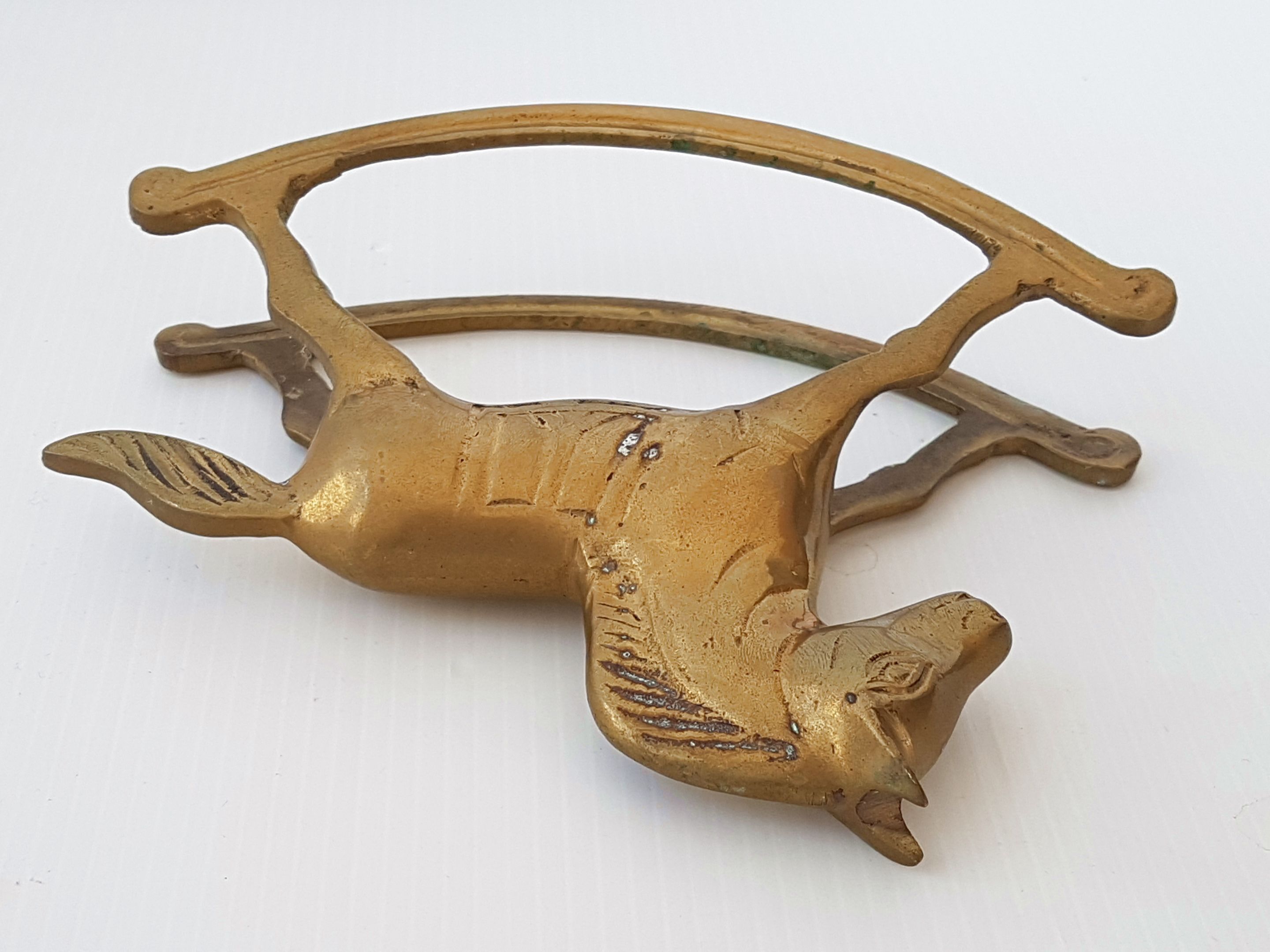 Vintage brass horse
