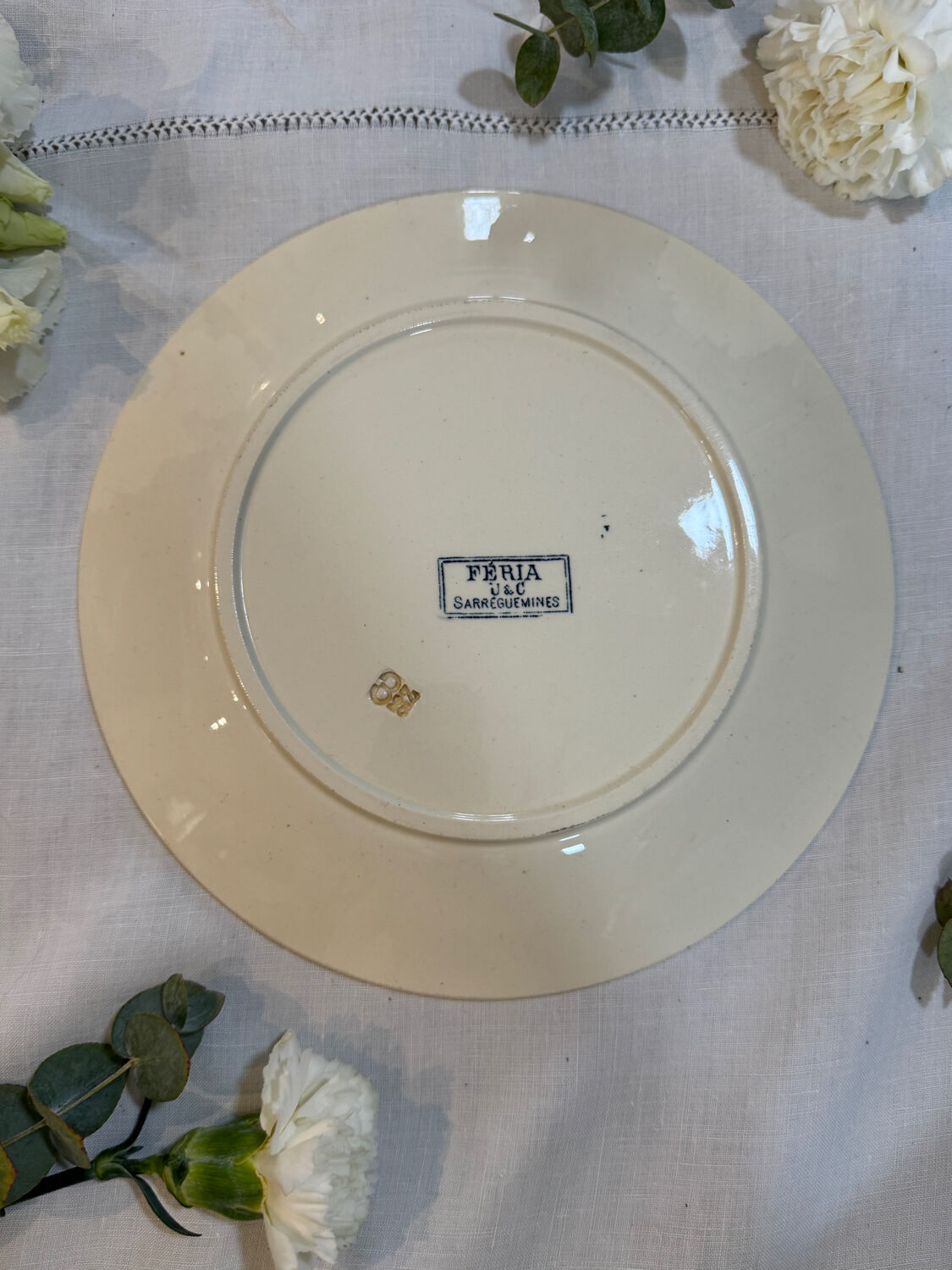 Feria Plate Sarreguemines