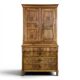 Empire period walnut buffet commode