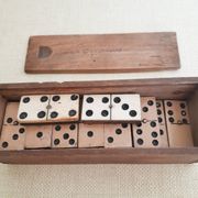 Old wooden domino game